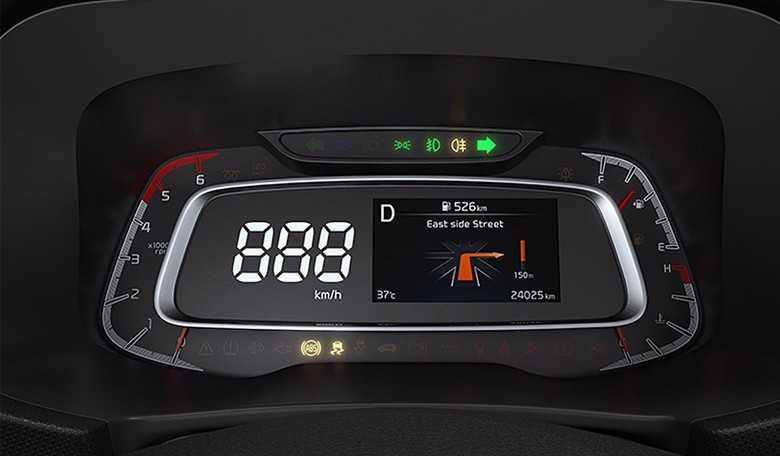 Đồng hồ đo lường trên Kia Sonet 2022 rất hiện đại