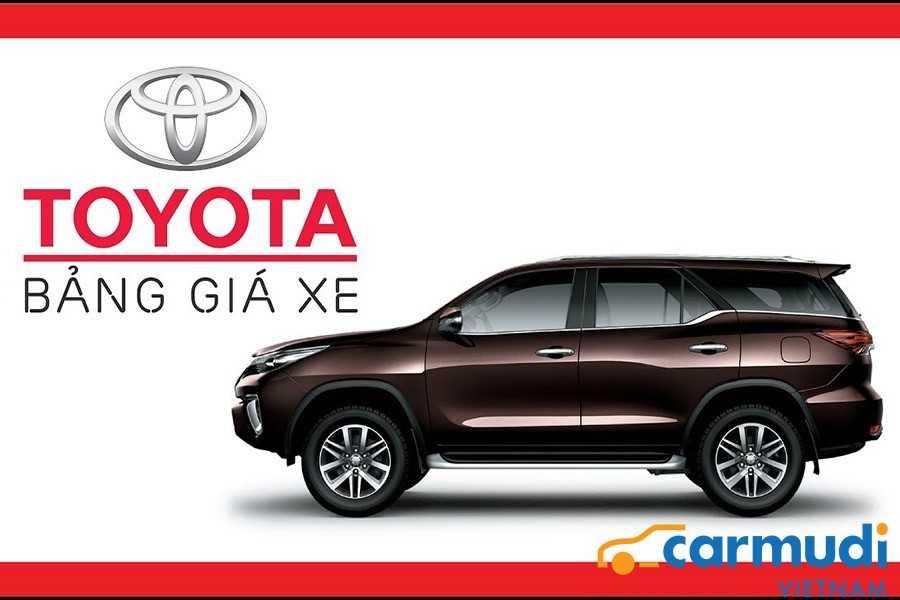 Bảng giá xe Toyota 2022 tại Việt Nam mới nhất