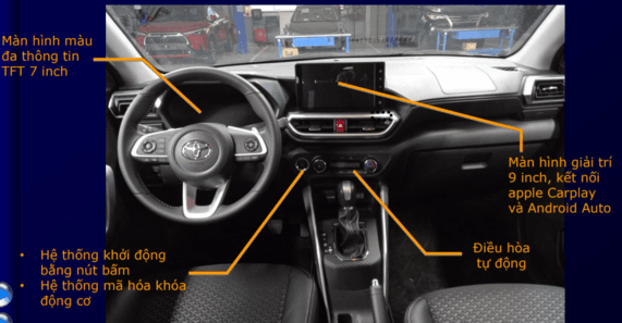 Các điểm nổi bật về trang bị nội thất