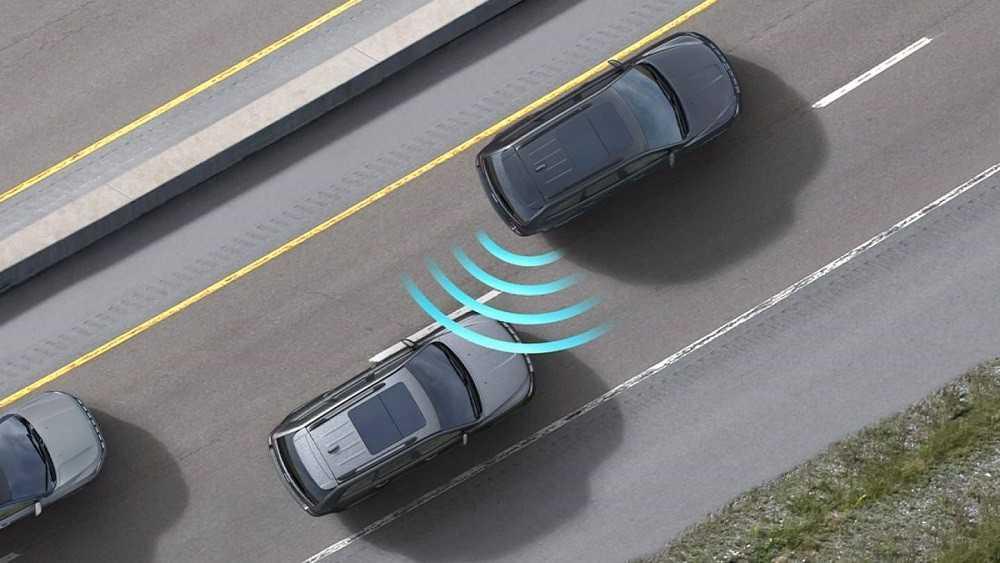 Điểm mù gây ra bởi gương chiếu hậu, ở phía trước hoặc phía sau xe