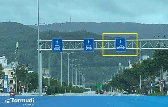 Biển phân làn - khi nào ôtô dọc, khi nào ôtô ngang