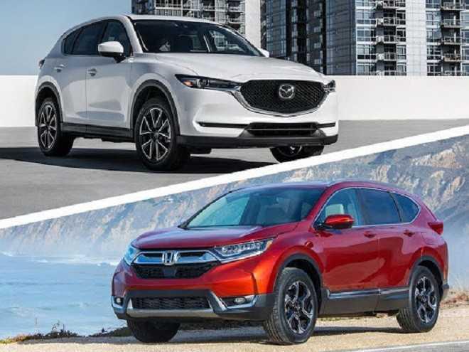 Ngoại thất Honda CR-V và Mazda CX-5