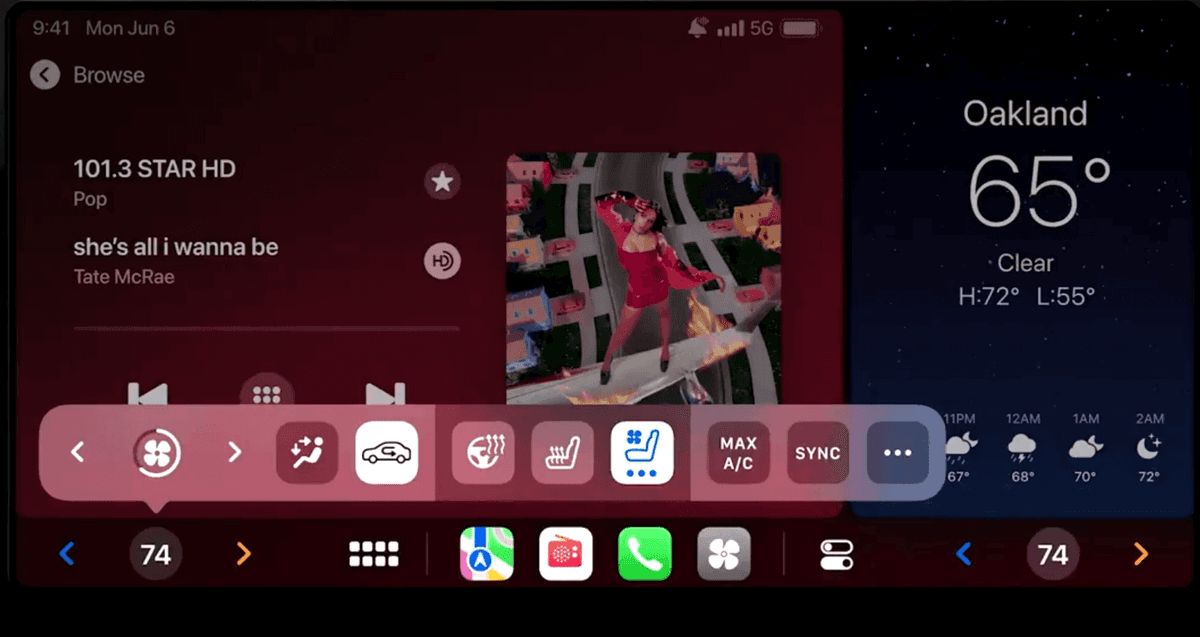 Apple giới thiệu CarPlay thế hệ mới, c&oacute; thể chỉnh điều h&ograve;a tr&ecirc;n &ocirc;t&ocirc;-3