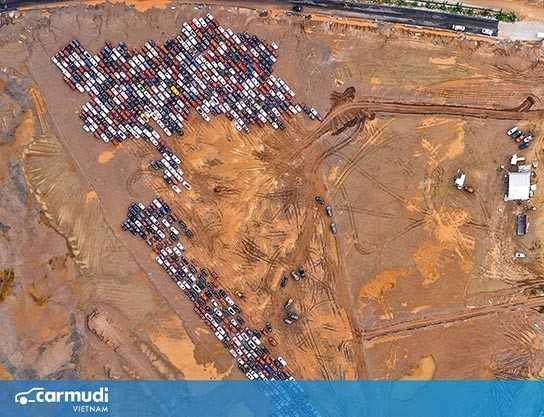 Kỷ lục chưa từng có, 1.700 ô tô xếp hình bản đồ Việt Nam