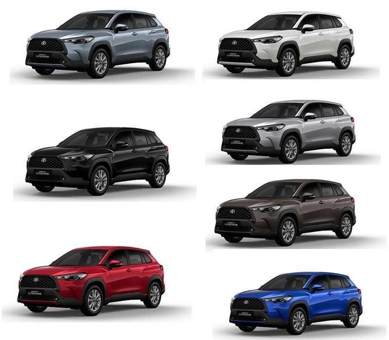 Màu xe: Màu bạc, đen, đỏ, nâu, ngọc trai, xám xanh và màu xanh.