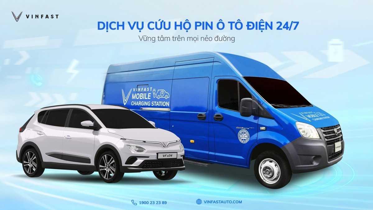 Xe sạc pin lưu động VinFast xuất hiện toàn quốc
