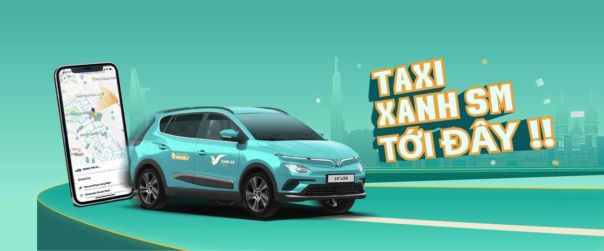 Taxi Xanh SM - Taxi điện đầu tiên tại Việt Nam đến từ ông lớn VinFast