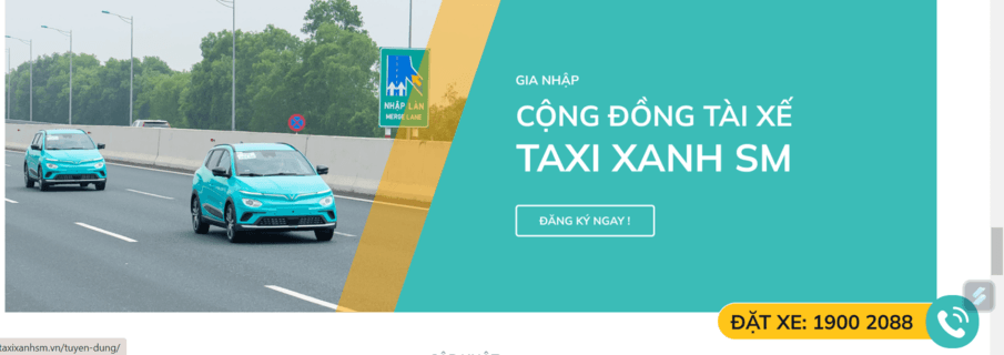 Taxi Xanh SM - Taxi điện đầu tiên tại Việt Nam đến từ ông lớn VinFast