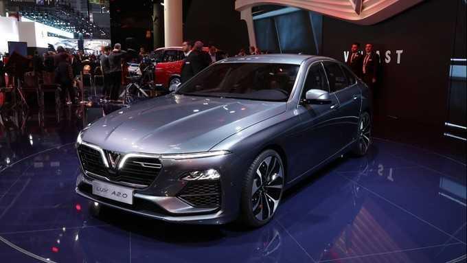 Mẫu concept Lux A2.0 của VinFast tại triển lãm ôtô Paris 2018.