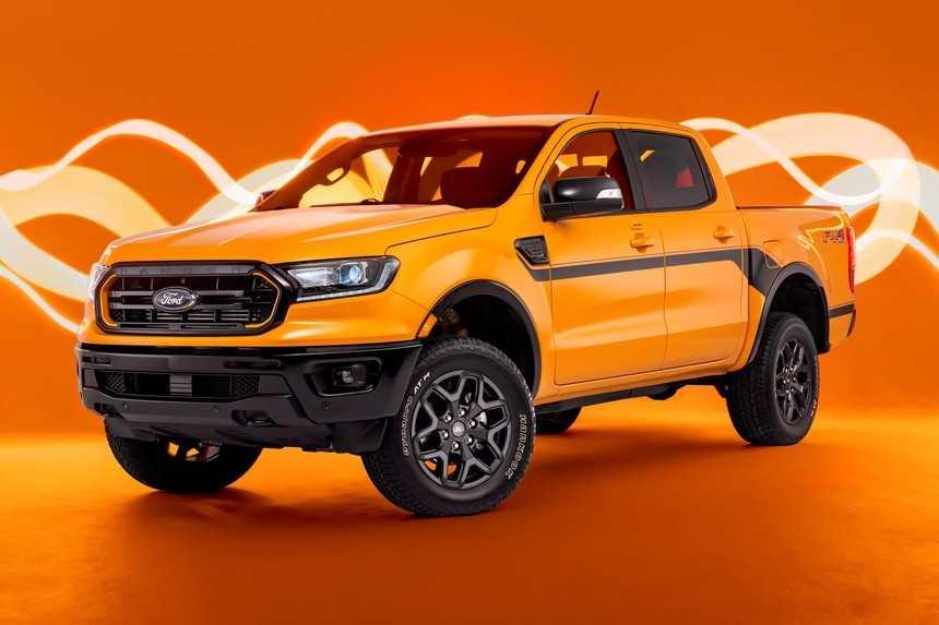 Ngoại thất sơn cam nổi bật của Ford Ranger 2022