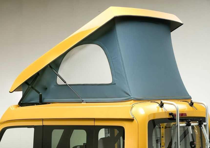 Nóc xe thiết kế lều đẹp mắt