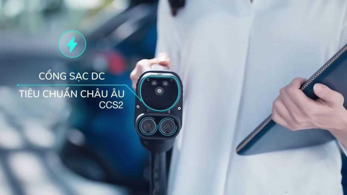 Xe được trang bị cổng sạc DC tiêu chuẩn Châu Âu