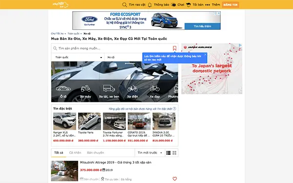 Chotot.com- địa chỉ mua xe ô tô cũ giá tốt
